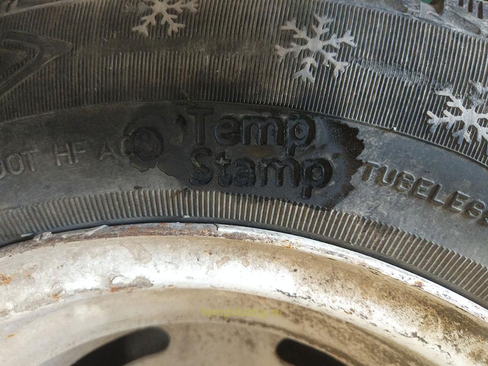 "Stamp for tires"
