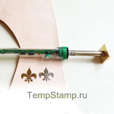 "Stamp for embossing foil on the leather"