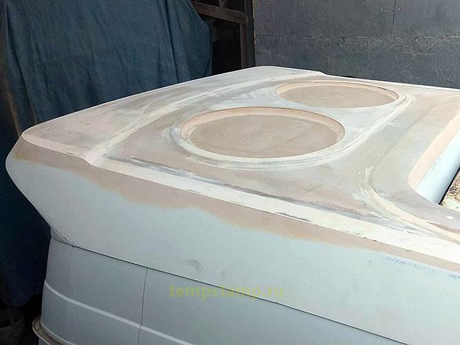 Production of master models from MDF for fiberglass matrices