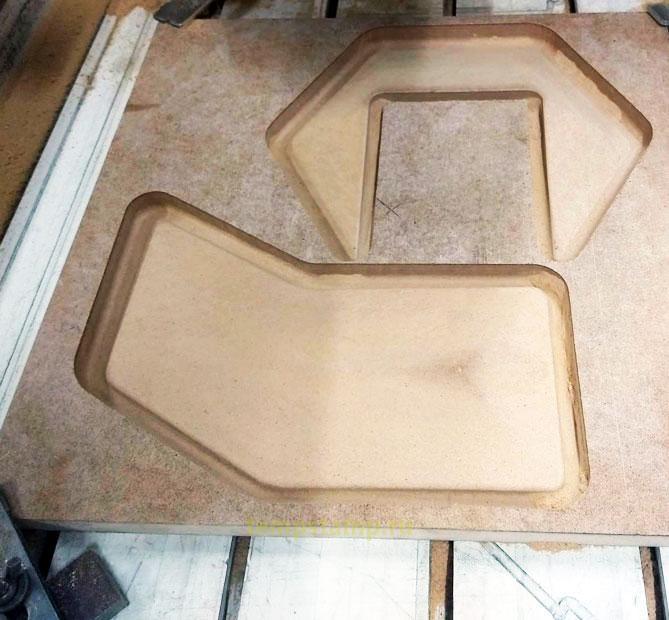 Master model of MDF for silicone matrices