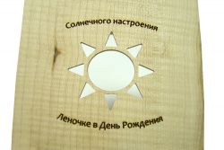 Деревянная крышка с выжиганием
