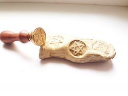 Штамп для сургуча пентакл