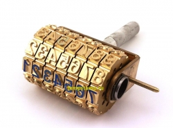 Датер ручной из латуни