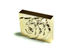 Абстрактный штамп из латуни